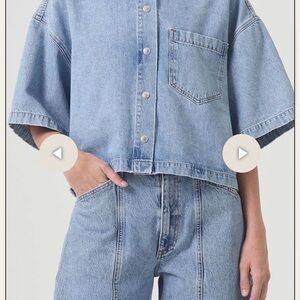 Agolde Light Blue Denim shirt